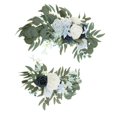 thumbnail image 2 of 2 Rustic Wedding Arch Lively Leaves with Ties And Clips Art Swag for Wedding Reception Tabletop Ceremony Window , blue Option 4 H, 2 of 8