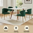 thumbnail image 6 of Tina's Home Velvet Dining Chairs Set of 2 Upholstered Wingback Side Chairs Living Room Kitchen Green, 6 of 10