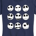 thumbnail image 3 of The Nightmare Before Christmas - Jack Face Grid - Women's Short Sleeve Graphic T-Shirt, 3 of 5