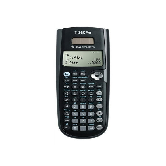 Texas Instruments TI-36X Pro 16-Digit LCD Scientific Calculator, Black