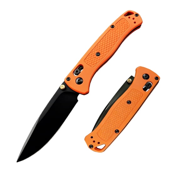 EDC Folding Pocket Knife, 8Cr13MoV Steel Blade with Nylon Glass Fiber Handle, Includes Belt Clip, Ideal for Outdoor, Camping, and Everyday Carry