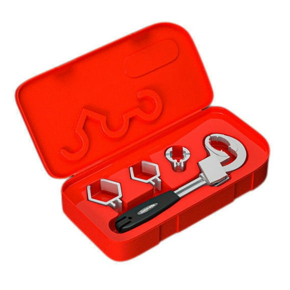 Multifunctional Sink Bathroom Wrench Toilet Faucets Repairs Wrench 80mm Large Opening Adjustable Water Pipes Wrench