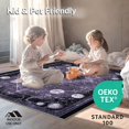thumbnail image 4 of ODIKA 2'x3' Machine Washable Non-Slip Area Rug, Haunted Manor Eerie Occult Dark Magic High Traffic Rug, Purple, 38137, 4 of 7