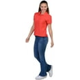 thumbnail image 2 of INGEAR Women's Short Sleeve Polo Shirts, Casual Collared Golf Tops, 2 Pack Red S, 2 of 3