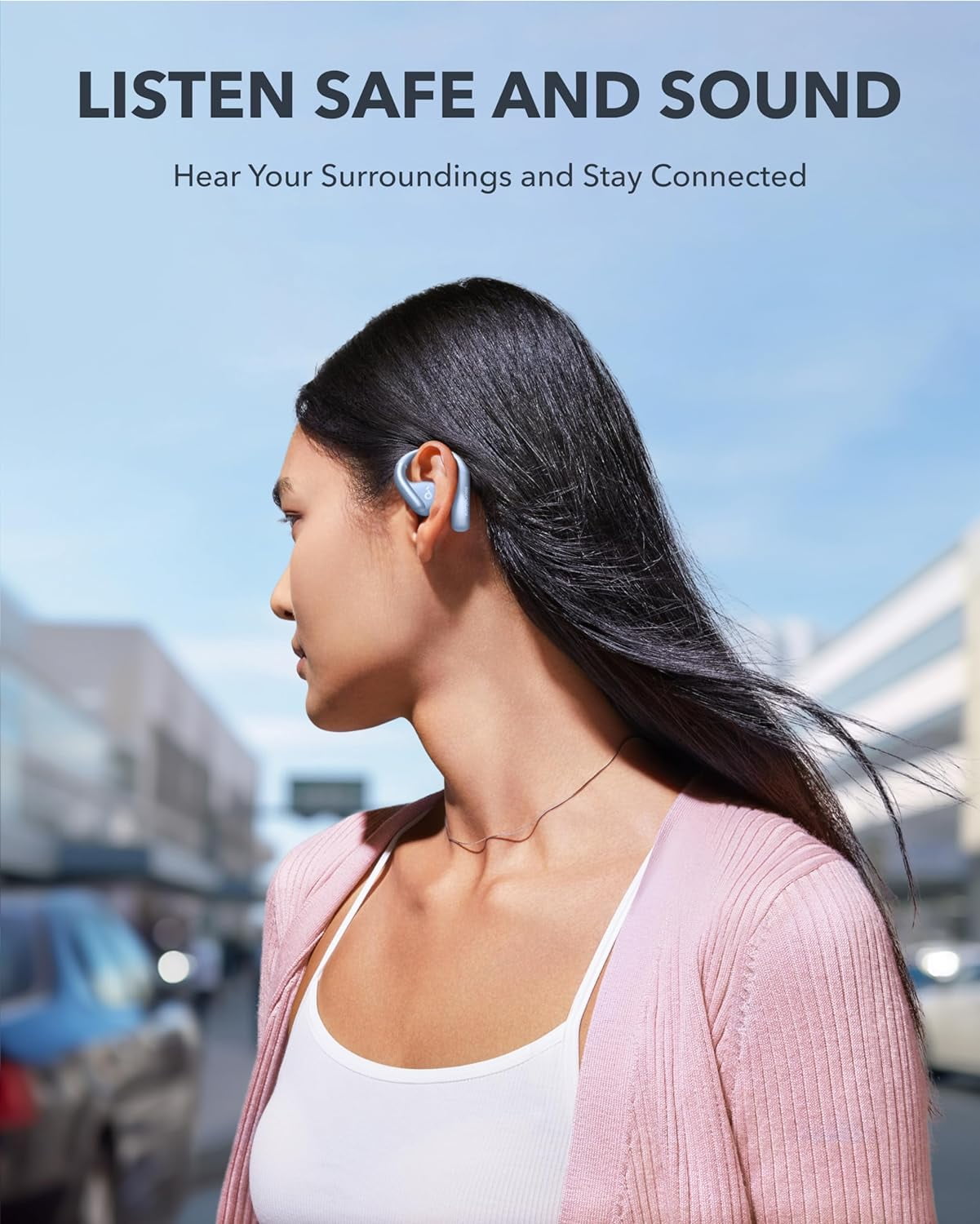 Soundcore Anker AeroFit Open-Ear Headphones, Blue