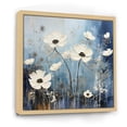 thumbnail image 2 of Designart "Blue And White Wildflower Fields II" Wildflowers Floater Framed Wall Decor, 2 of 5