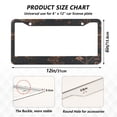 thumbnail image 7 of Aluminum License Plate Frame 2 Pack Car Exterior Accessory Car Tag Holder for Front Rear Plates Cars Decor Mushrooms and Glittering Stars, 7 of 7