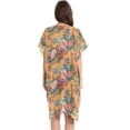 thumbnail image 3 of Beach Vacation Clothes Kimono Cardigan Loose Swimsuit Cover Up for Women Tower and Flowers S, 3 of 6