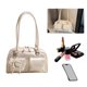 thumbnail image 4 of Bolso Sencillo Hombro Piel para Mujer Con () Blanco, 4 of 9