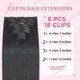 thumbnail image 3 of Yanonmyfd Clip In Hair Extensions 26 Inch Straight, 8 Pieces 18 Clips, Heat Resistant Synthetic Hair, 130g, Jet Black, 3 of 23