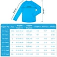 thumbnail image 3 of BIG ELEPHANT Paquete de 3 Camisas de Natación para Niños con Protección contra Erupciones UPF 59+ Traje de Baño de Manga Larga con Protección Solar para Niños y Niñas, 3 of 5