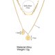 thumbnail image 4 of Fiudx Collar de Doble Moneda, Alegría de Personalización de Diseño Único, Accesorio de Elegante y Versátil, Material de Calidad y Durabilidad, Ideal de Moda Diario, Complemento Ideal de Atuendos Feme, 4 of 7