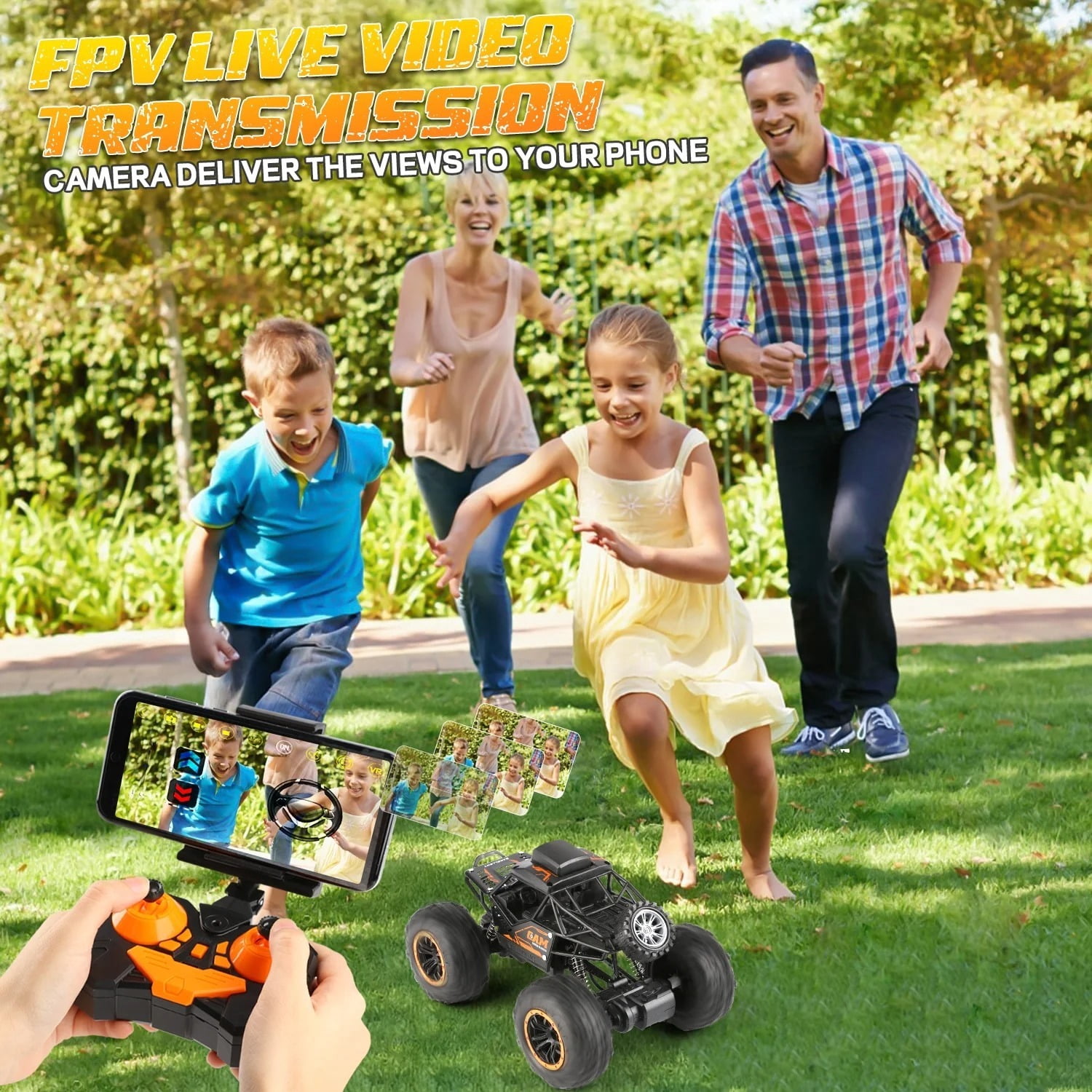 Freecat RC Car, Toys for Boy 8 to 11 Years, 1:18 Remote Control Monster Truck with 1080P HD Camera, 4WD 2.4Ghz Alloy RC Monster Truck Toys for Kids Boys Teens Adults Christmas Birthday Gifts.