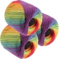 thumbnail image 6 of HONITANO 3 Rolls Diy Thread Multi Color Convenient Crochet Yarn for Line Material and Toys, 6 of 8