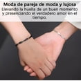 thumbnail image 3 of 2pulseras Pareja Regalo Mujer Hombres Modelo Negro Y Plateado, 3 of 4