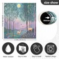 thumbnail image 5 of Yayeee Magnetic Dishwasher Cover for The Front Decoration Home Kitchen Machine Sticker Protector, Purple Forest Scene, 5 of 6