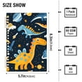 thumbnail image 3 of Dinosaurs in Space Ring Binder Notebook Journey Note Diary College Ruled Spiral Notebook Study Loose Leaf Paper A5 60 Pages, 3 of 8
