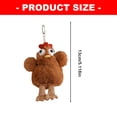 thumbnail image 3 of Cartoon Eggs Laying Hen Plush Bag Charm Stuffed Keychain Pendant For Kids And Adult Backpack Handbag, 3 of 8