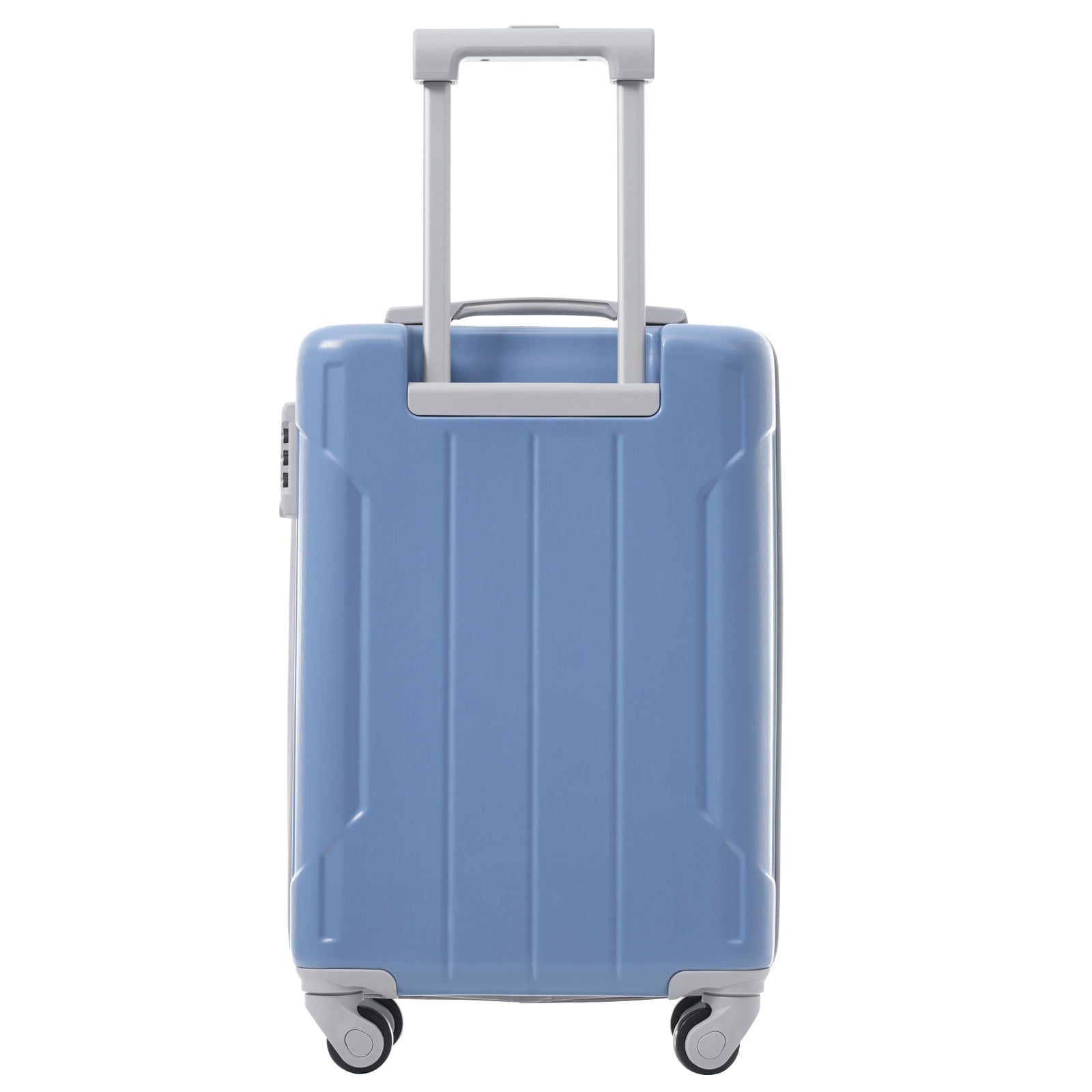 TheEshow 20 Inch Unisex 3-Piece Hybrid Lightweight Luggage, Blue