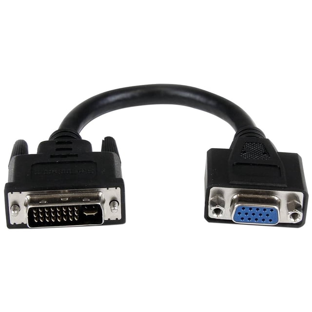 Cable StarTech de DVI-I 29 pin Macho a VGA 15 pin Hembra, 20cm. Startech DVIVGAMF8IN