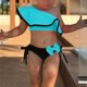 thumbnail image 2 of Odeerbi 1-5 Años Bañador Bikini de Verano Para Niñas Bañador Hawaiano Bañador de Color Sólido Bañador Con Volantes Conjunto de Dos Piezas, 2 of 7