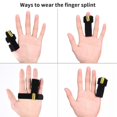 Unisex Trigger Finger Splint with an Extra Hook and Loop Tape for All