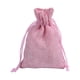 thumbnail image 1 of Naiovety Bolsa de arpillera reutilizable de 50 Uds., saco de yute hecho a mano, accesorios de joyería de lino Natural, bolsa de almacenamiento, Almacenamiento y organización del hogar Rosado 7*9cm, 1 of 6