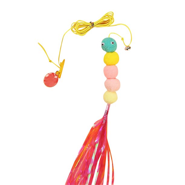 Precio sorpresa!Juguetes para gatos para aliviar el aburrimiento, columpio, colgante de puerta, palo de gato con plumas elásticas, campana, ratoncito y suministros para gatos