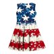 thumbnail image 5 of Odeerbi Niñas Día de La Independencia A-Línea Vestido de Tanque Verano Patriótico Estrella Raya Cuello Redondo Vestido de Sol Casual, 5 of 7