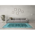 thumbnail image 3 of Ahgly Company Indoor Rectangle Oriental Light Blue Traditional Area Rugs, 4' x 6', 3 of 4