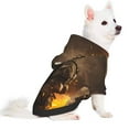 thumbnail image 2 of Disketp Apocalyptic Skull Soldier Dog Hoodie Dog Clothes with Hat, Pet Winter Clothes Warm Hoodies Coat for Small Dogs-Large, 2 of 7