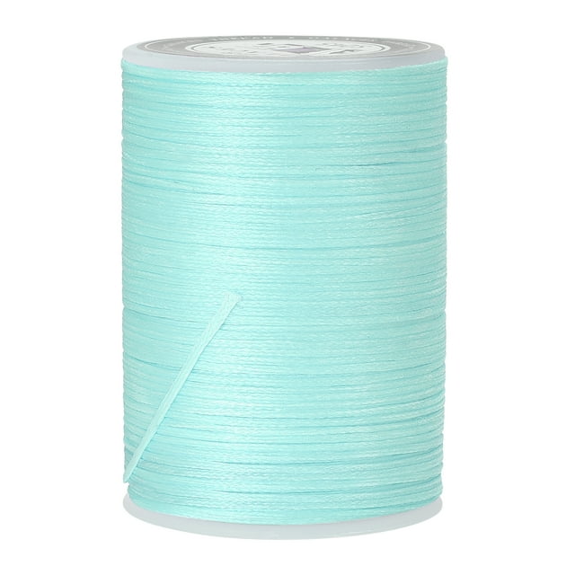 Unique Bargains Light Turquoise Polyester Waxed Leather Sewing Thread, 98 Yards
