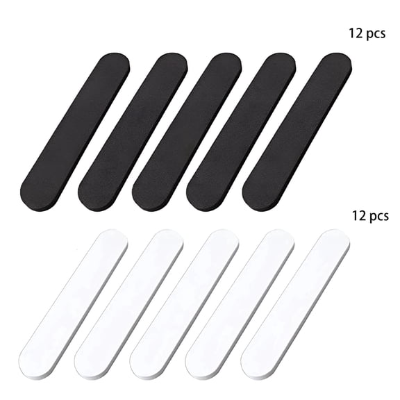 TELOLY 24Pcs Hat Size Reducer,Hat Inserts to Make Fit Smaller,Foam Tape for Caps,B&W