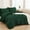 Emerald Green, variant on Queen Comforter Set Burnt Orange - 7 Pieces Bed in a Bag Queen Boho Terracotta Bedding Comforter Sets, Rust Tufted Bed Set with Comforter, Sheets, Pillowcases & Shams
