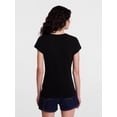 thumbnail image 4 of Scenario Women's and Women's Plus Tee with Short Cap Sleeves, Sizes XS-4X, 4 of 6