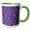 Green/White, variant on 3drose, Purple and White Chess Pieces Pattern, 11oz Two-tone Red Mug