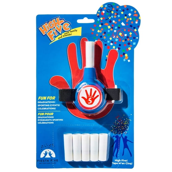 Confetti High-Fives-Shooter   6 Refills (Red, White, Blue)