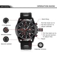 thumbnail image 5 of Mens Watch Casual Sports Watches (Chronograph/Waterproof/Luminous/Calendar) Silicon Band Fashion Quartz Watch for Men, 5 of 6