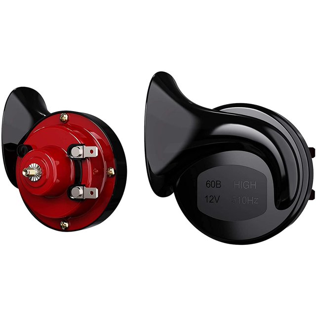 Bocina de barco eléctrica a prueba de agua de 12V, bocina de tren de motocicleta individual de caracol grande, bocina de camión automática de doble tono para coche Vhermosa 5*5*5cm