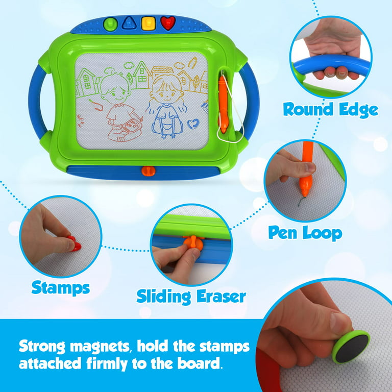 Magnetic Drawing Board Ball Sketch Pad Tablet with Magnet Pen Kids
