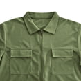 thumbnail image 6 of SAWOBUUN Men's Texture Zip Front Jacket Short Sleeve Collared Sport Top Casual Athletic Outerwear, 6 of 7