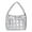 Silver, variant on Quilted Women Handbag Fashion Plaid Cotton Tote Bag Portable for Travel (Silver)