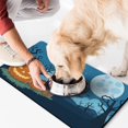 thumbnail image 2 of Evil Pumpkin Ghost Dog Food Mats for Floors Happy Halloween Pumpkin Ghost Absorbent No-Slip 17x30 Inch Dog Water Mat Pet Feeding Mat EcoFriendly Durable Pet Placemat, 2 of 7