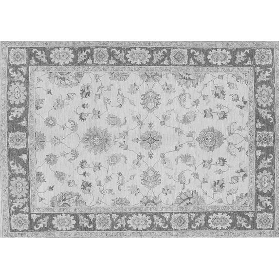 Ahgly Company Indoor Rectangle Oriental Gray Traditional Area Rugs, 2' x 5'
