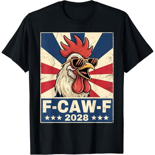 F-CAW-F 2028 - Camiseta con gráfico Patriotic Rooster Satire