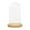 Style B, variant on Lipstore Dome Cloche Bell Jar Wooden Base Multipurpose for Antique Collectibles A