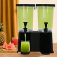 thumbnail image 4 of 22L Dual Drink Dispenser Plastic Water Dispenser Party Beverage Dispenser with Faucets Lid, 4 of 12
