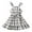 Grey, variant on Toddler Girls Dresses Kids Little Baby Summer Plaid Slip Patchwork Ruffled Sleeveless Leisure Dress for Kid 2-3 T