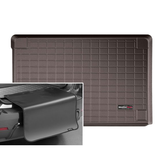 WeatherTech Cargo Trunk Liner with Bumper Protector compatible with Mercedes AMG G 63 SUV, G-Class, AMG G 63, G-Class SUV, gclasssuveqtech - Behind 2nd Row w/ Bumper Protector, Cocoa