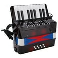 thumbnail image 1 of Accordéon Piano Musical Clavier Jouet Rythme Formation Ressort Instrument 17 Touches 8 Basse Noir, 1 of 14